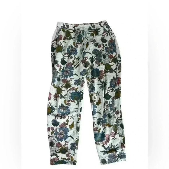 Dolan Left Coast Anthropologie Floral Sweat Pants Women’s Size Small Made In USA - Picture 1 of 5